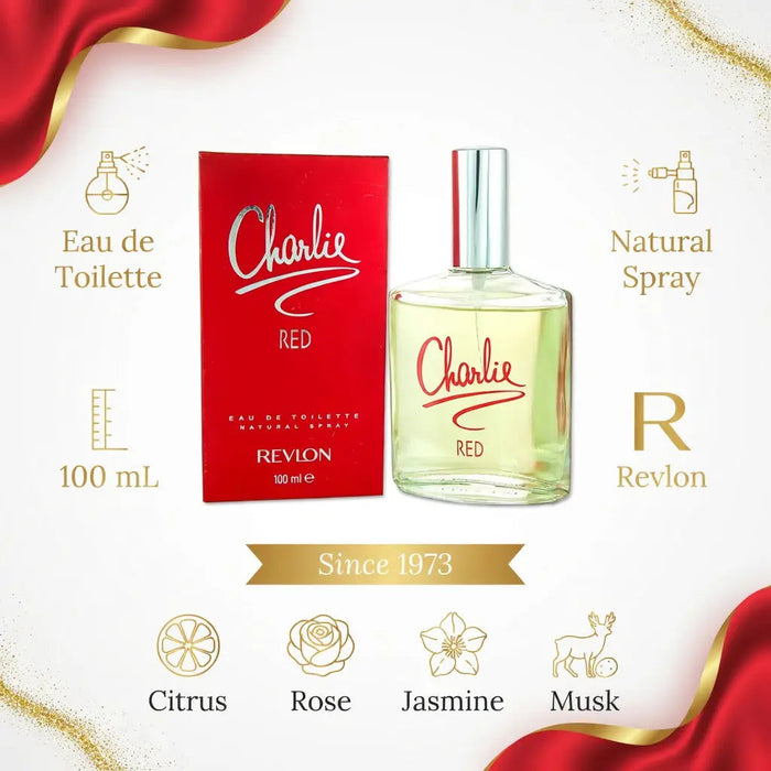 Revlon Charlie Red Women's Perfume Bundle 3 x EDT Spray 100ml