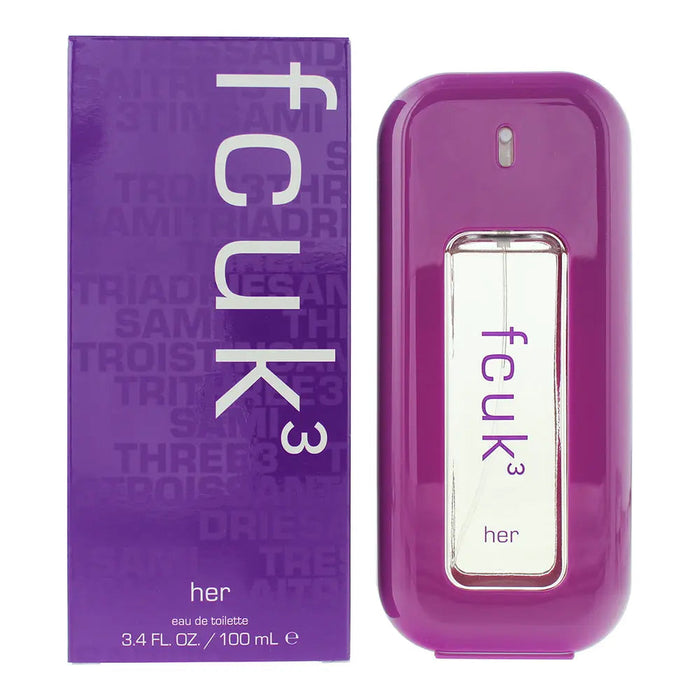 FCUK 3 Her Eau de Toilette Spray 100ml