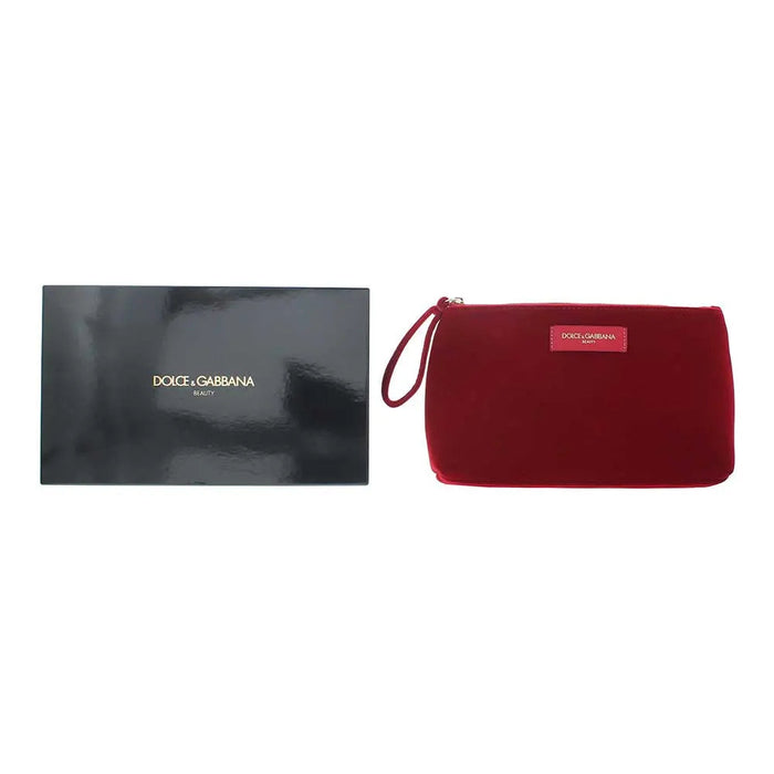 Dolce & Gabbana Not For Sale Velvet Red Pouch