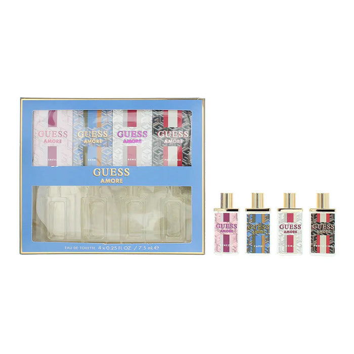 Guess Amore Gift Set Venezia + Capri + Roma + Portofino EDT 4 x 7ml