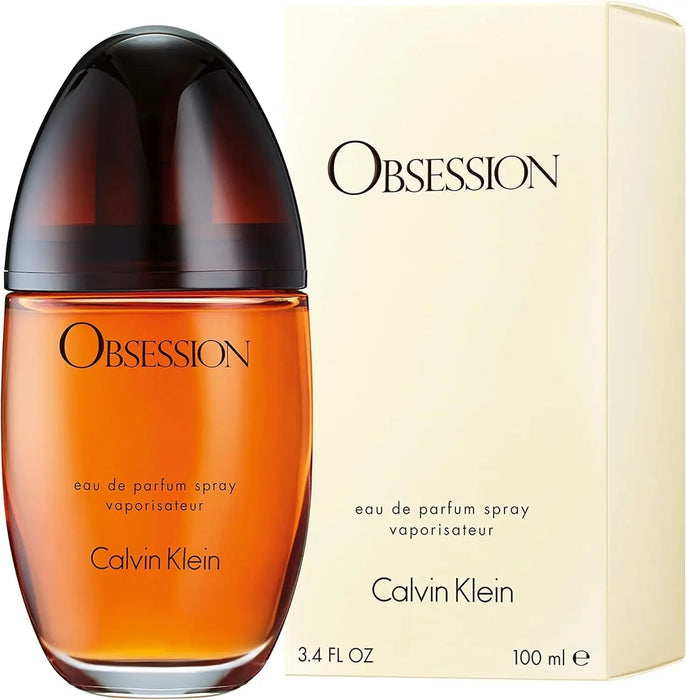 Calvin Klein Obsession Eau de Parfum Spray 100ml for Women Pack of 2 – Warm Spicy Amber Long Lasting Fragrance Set
