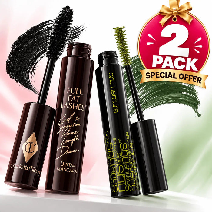 TBS Eye Makeup Duo Charlotte Tilbury Black Mascara + Shu Uemura Mystic Green Mascara