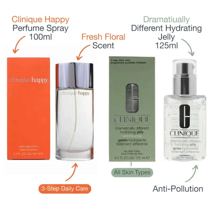 Clinique Bundle Happy EDP 100ml & Hydrating Jelly 125ml