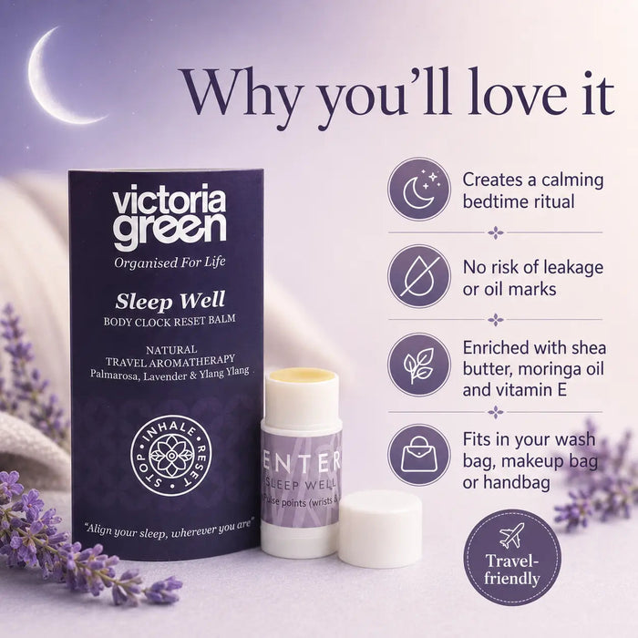 Sleep Well Body Clock Reset Balm Natural Travel Aromatherapy 1.5 g