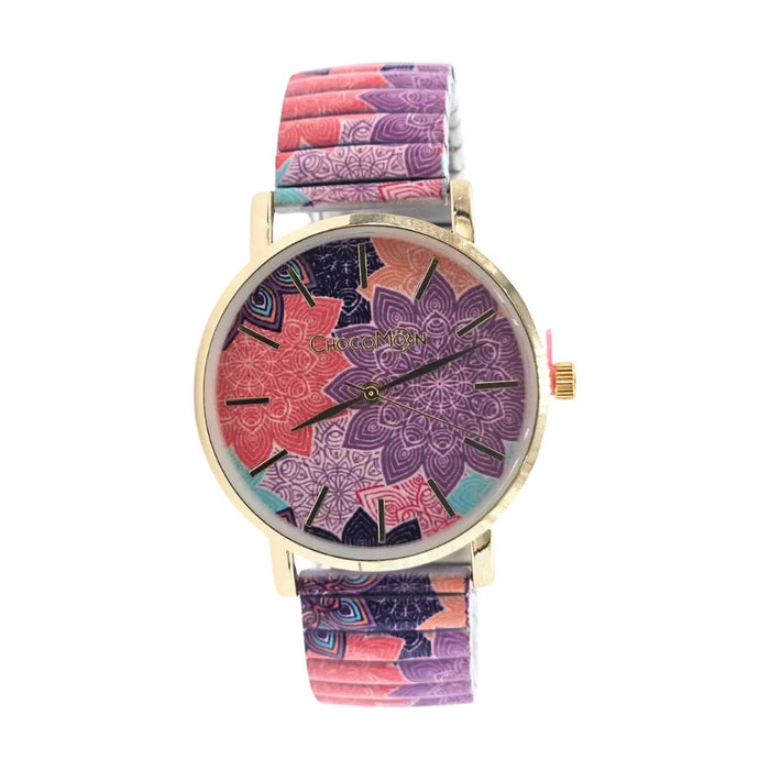 ChocoMoon Watch Womens CC-2023-45 Graphic Mandala Colourful