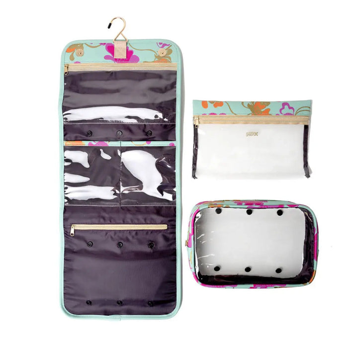 Victoria Green 'Emma' 3-in-1 Hanging Wash Bag in Flowing Floral