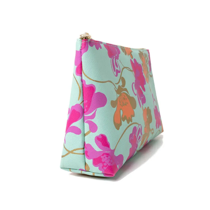 Victoria Green 'Mia' Large Makeup Bag in Flowing Floral