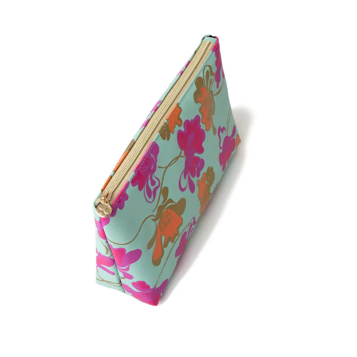 Victoria Green 'Mia' Large Makeup Bag in Flowing Floral