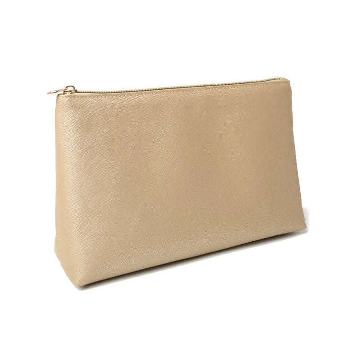 Victoria Green 'Mia' Large Makeup Bag in Warm Gold