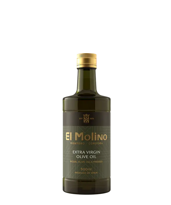 El Molino Extra Virgin Olive Oil Picual Olive Cold Pressed 500 mL Pack of 2