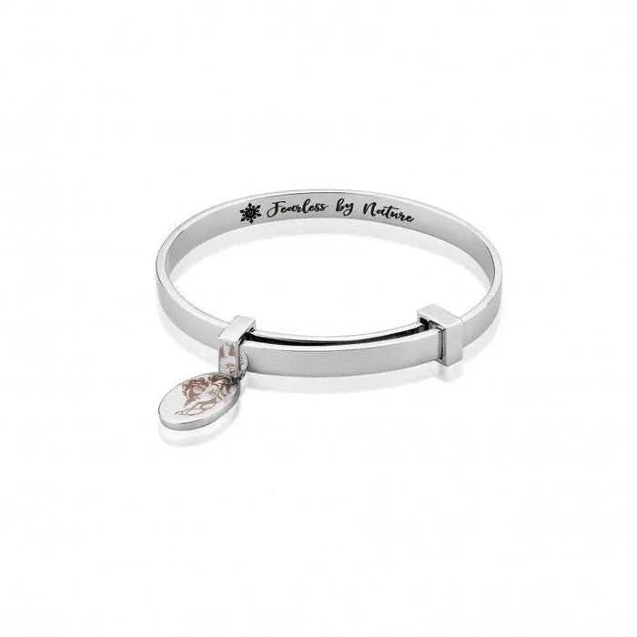 Disney's FROZEN 2 Kids Elsa Expandable Bangle 'White Gold Plated' DFB162