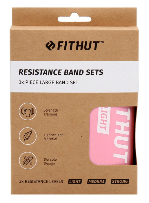 FITHUT 3 Resistance Band Set - Pink