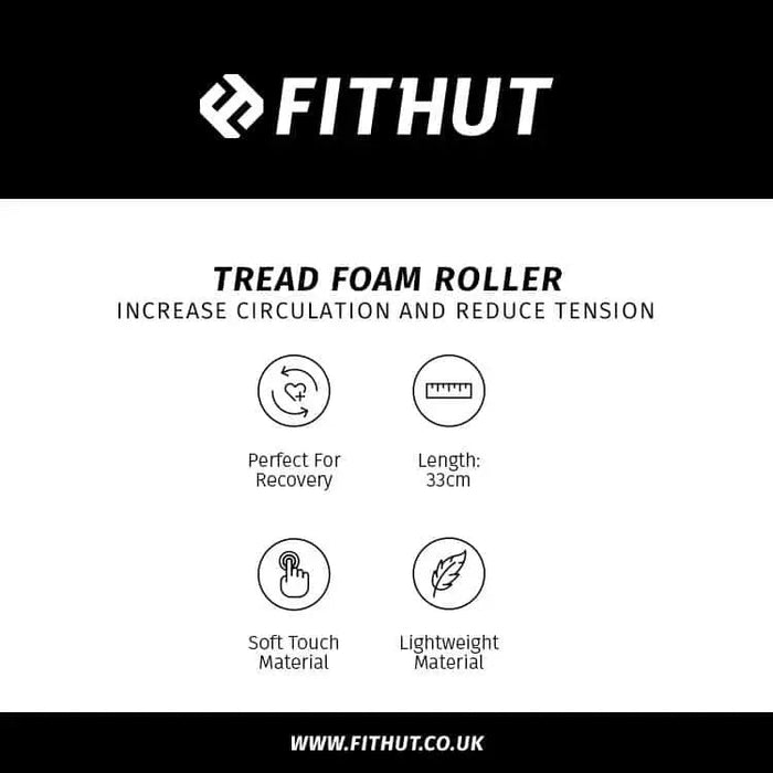 FITHUT Tread Foam Roller - Black