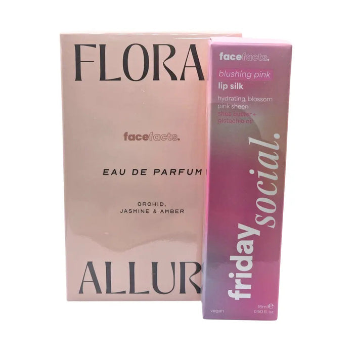 Face Facts Fragrance Lip Gloss Bundle Floral Allure 100ml + Lip Gloss Balm