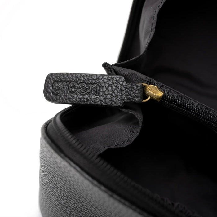 Victoria Green 'Freya' Black Makeup Bag | Fold-Out Travel Cosmetic Bag
