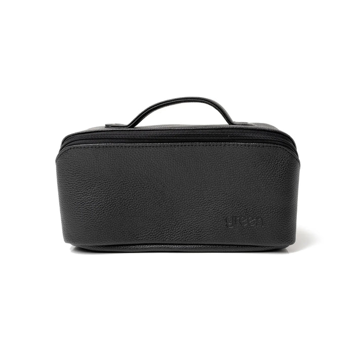 Victoria Green 'Freya' Black Makeup Bag | Fold-Out Travel Cosmetic Bag