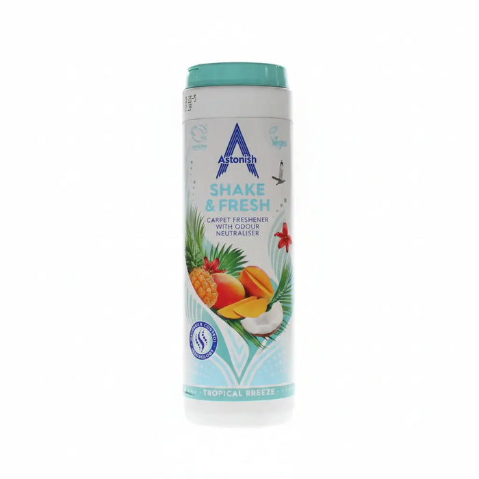 Astonish Shake & Fresh Tropical Carpet Freshener 350g
