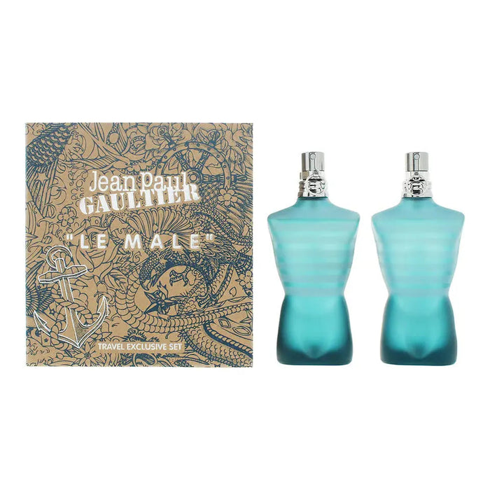 Jean Paul Gaultier Le Male Travel Exclusive Set Eau de Toilette Spray 2 x 40ml