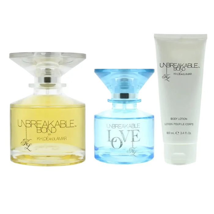 Khloe and Lamar Unbreakable Gift Set Bond EDT 100ml + Love EDT 30ml + B/Lotion 100ml