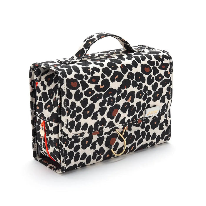 Victoria Green 'Emma' 3 in 1 Hanging Wash Bag in Leopard Print