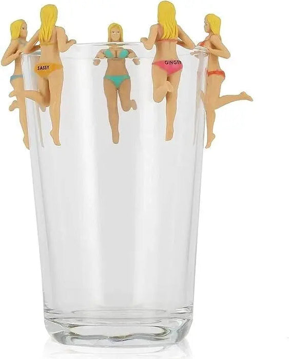 NPW Drinking Buddies Bosom Buddies Pack of 6 Drink Markers