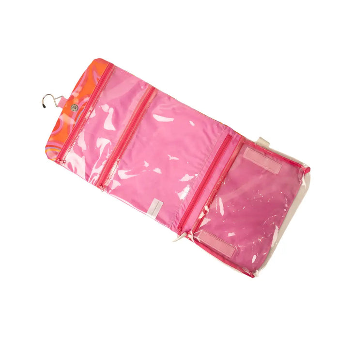 Groovy Paisley Threefold Hanging Wash Bag and Beauty Kit Case Set