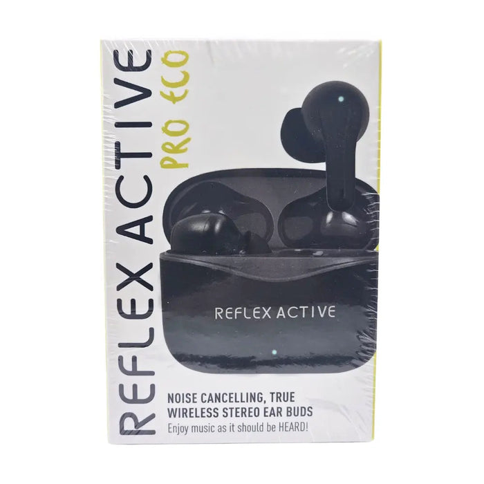 Reflex Active Pro Eco Noise Cancelling True Wireless Stereo Ear Buds - Black