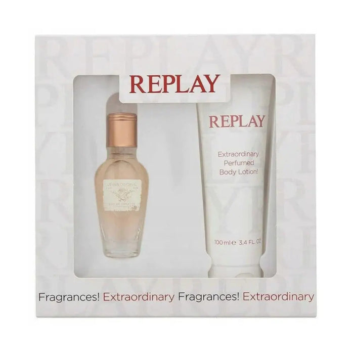 Replay Jeans Original for Her Gift Set EDT Spray 20ml + Body Lotion 100ml