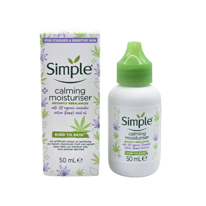 Simple Calming Moisturiser with 3% Hemp Seed Oil 50ml