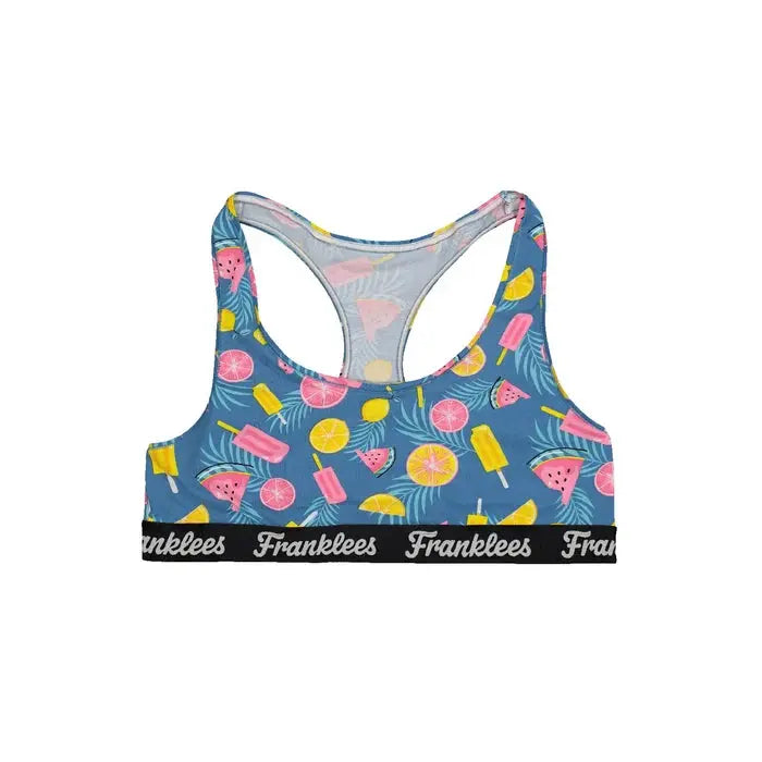 Franklees Women's Tropic Fruits Racerback Bralette - XXL