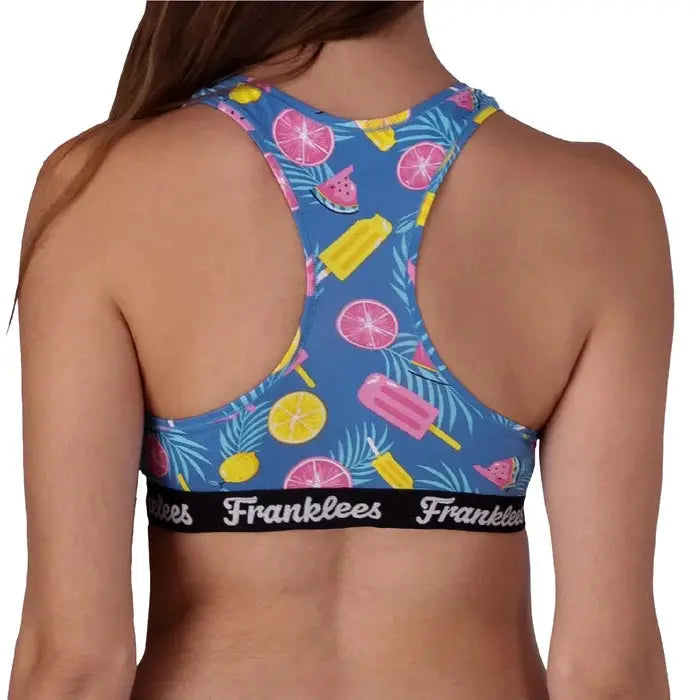 Franklees Women's Tropic Fruits Racerback Bralette - XXL