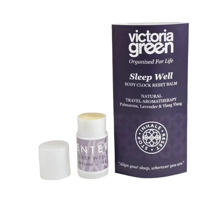 Sleep Well Body Clock Reset Balm Natural Travel Aromatherapy 1.5g Pack of 3