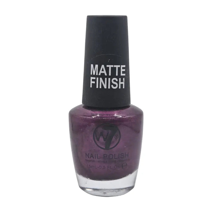 W7 Matte Finish Nail Polish 15ml - NP122 Matte Mauve