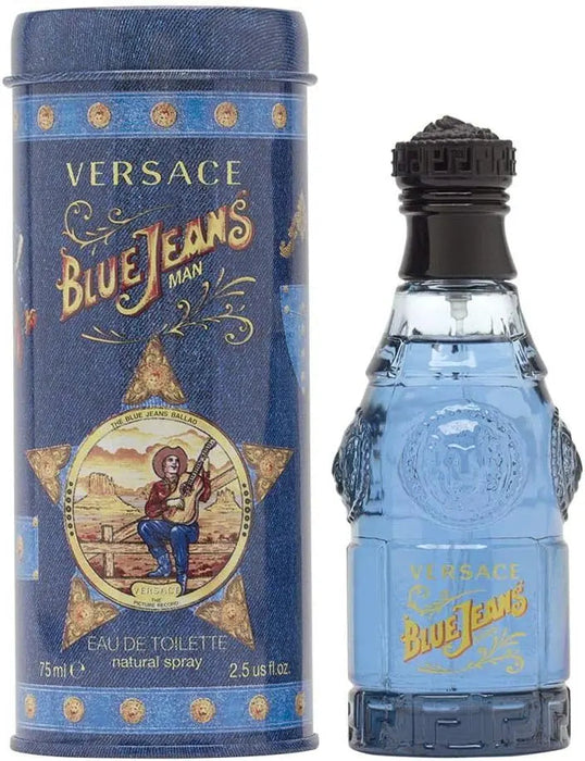 Versace Blue Jeans Eau de Toilette 75ml x 2 Men's Perfume Duo Set