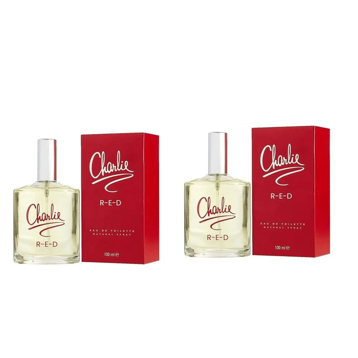 Revlon Charlie Red Women's Perfume Duo Bundle 2 x EDT Spray 100ml