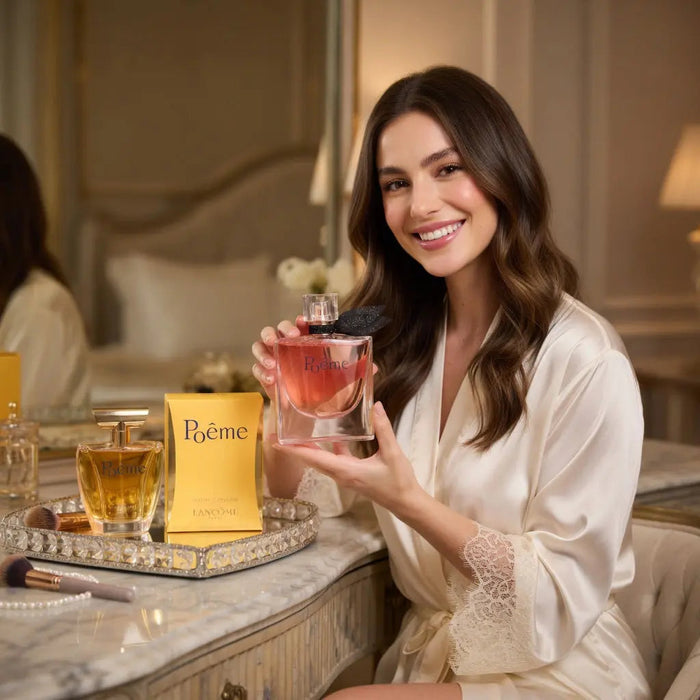 Lancôme La Vie Est Belle L’Elixir Refillable EDP Spray 50ml & Lancôme Poème EDP Spray 100ml Ultra-Rich Floral Gourmand & Warm Floral Oriental Feminine Fragrance Duo Gift Set | Iconic French Luxury Perfume Bundle for Her
