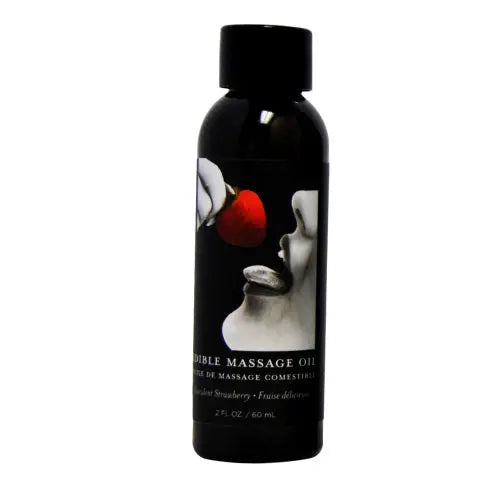 Earthly Body Edible Massage Oil 2oz - Strawberry