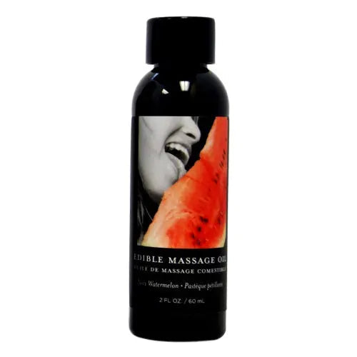 Earthly Body Edible Massage Oil 2oz - Strawberry