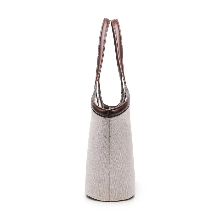 Victoria Green V-Structured Large Shoulder Tote Bag